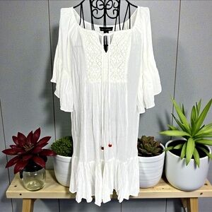 💖 Boho White Peasant Tunic 💖